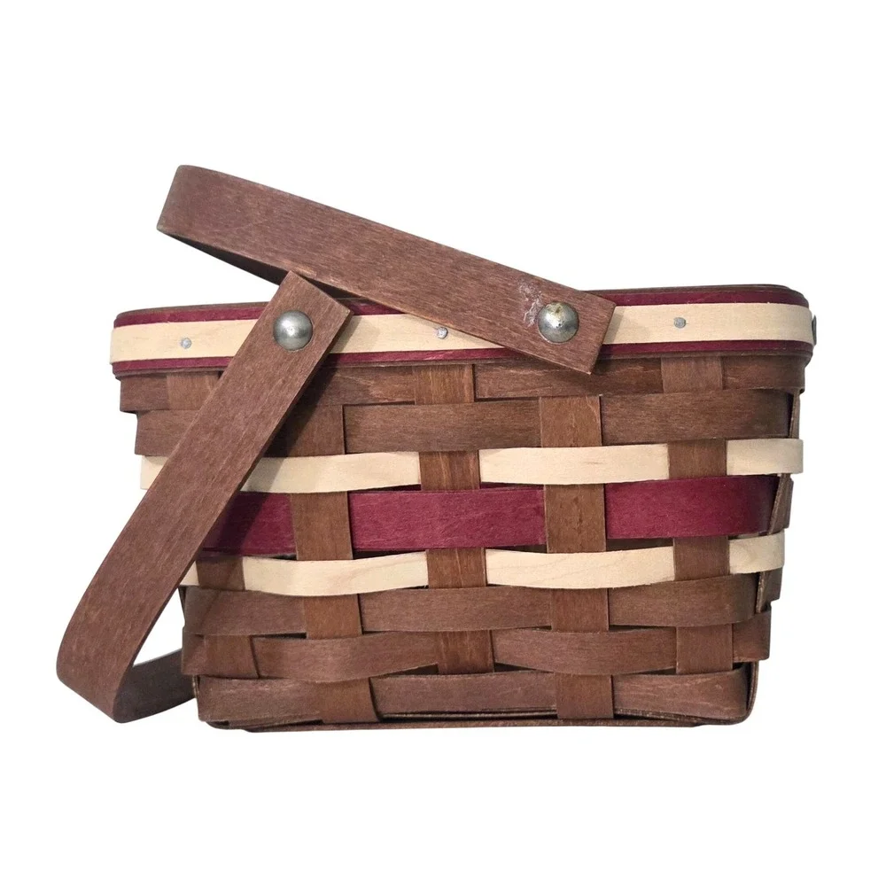 Longaberger 2009 Sweetheart Handwoven Basket‎ Signed Jeff Longaberger Hearts
